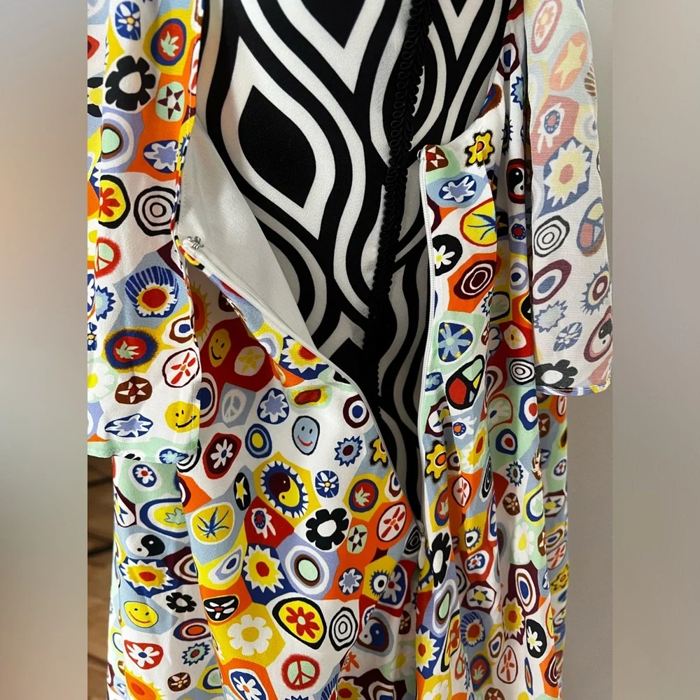 NWT STAUD Caya Tiered Flowy Retro Millefiori Multi Print Maxi Dress - Picture 12 of 16